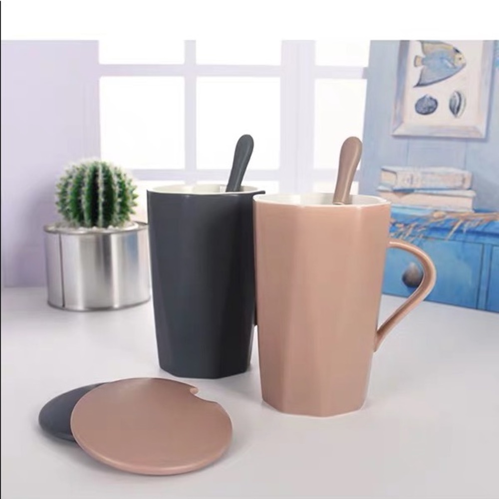 Fashion Coffee Cup Set with Fit-in Spoon - Picture 1 of 2